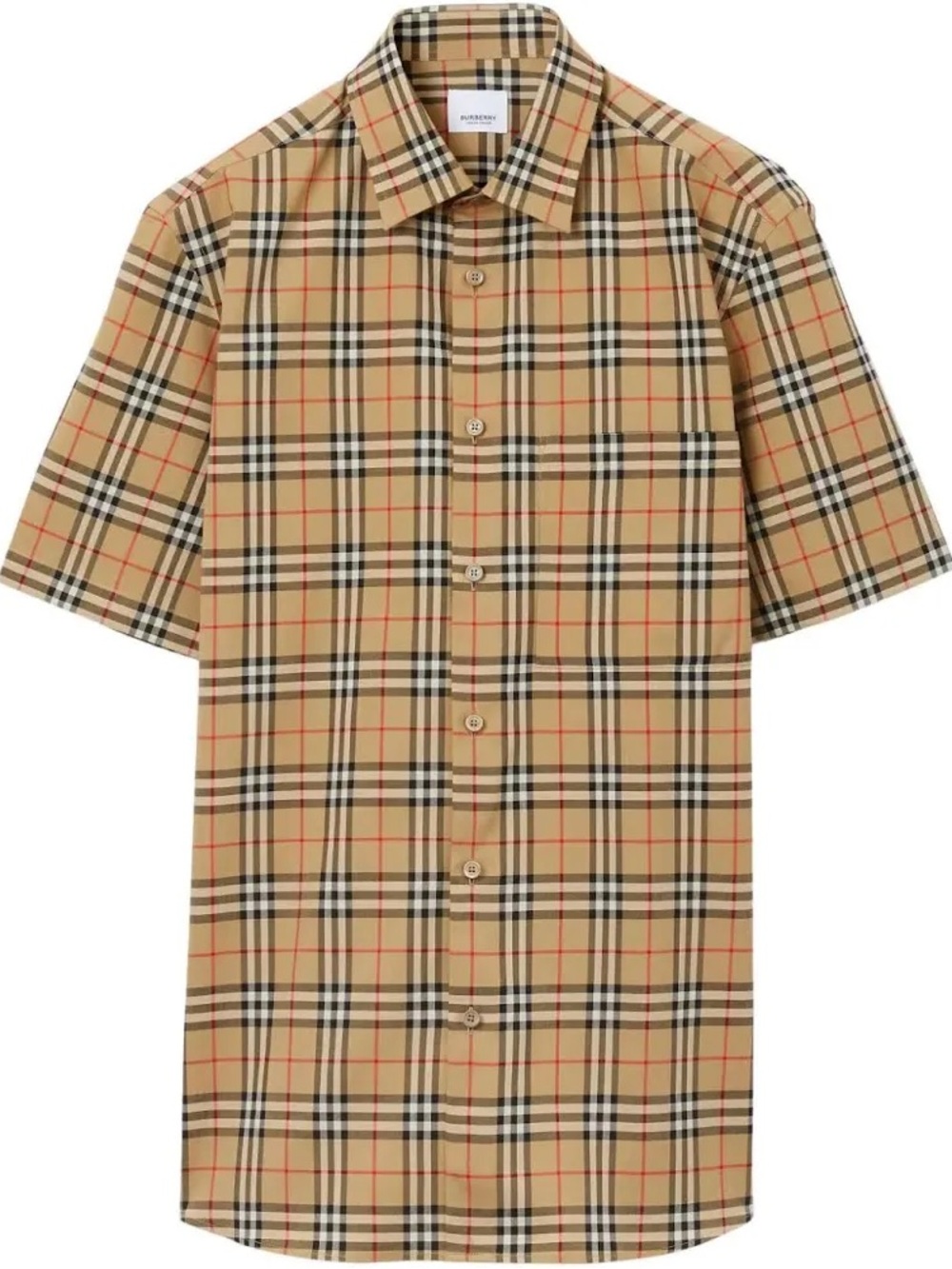 Burberry Signature Check Button Down Shirt